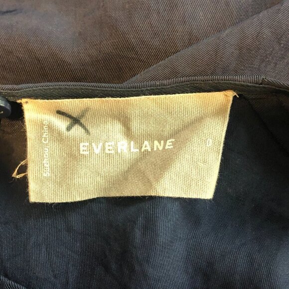 Everlane Japanese GoWeave Light Drawstring Dress Navy Blue - Picture 4 of 5